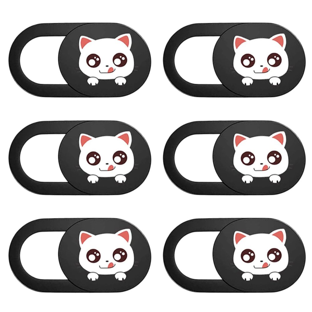 HOMSFOU Webcam Cover Slider, 6-Pack, ABS Privacy Covers