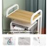 3-Tier Height-Adjustable Printer Stand with Wheels view 4