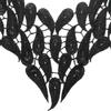 Amlhy Embroidered Lace Collar Applique, Sew-On, White view 4
