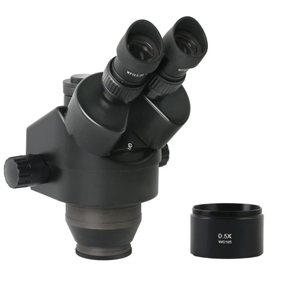 3.5X–45X (0.5X) White/Black Simul-Focus Parfocal Trinocular Stereo Microscope Head