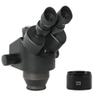 3.5X–45X (0.5X) White/Black Simul-Focus Parfocal Trinocular Stereo Microscope Head view 1
