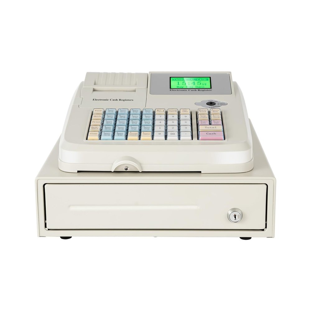 48-Key Electronic POS Cash Register with LED Displays