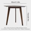 BAYTEWJX Wooden Dining Table and Chair Set, 1 Table and 3 Chairs view 2