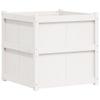 ShGaxin White Planter, 70 x 70 x 70 cm, Solid Pine view 2