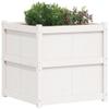 ShGaxin White Planter, 70 x 70 x 70 cm, Solid Pine view 4