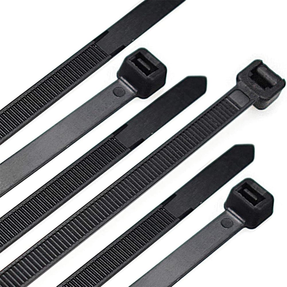 Large Cable Ties, 250-Pack, 4.7 mm x 500 mm, 27.2 kg Tensile Strength, Black
