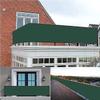 Outdoor Windbreak for Balcony, 1 x 6.5 m, Dark Green view 2