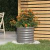 LXYZWRW Furniture Select-Garden Planter, Powder-Coated Steel, 40 x 40 x 36 cm, Gray view 1