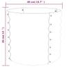 LXYZWRW Furniture Select-Garden Planter, Powder-Coated Steel, 40 x 40 x 36 cm, Gray view 4