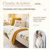 Upgraded Couch Cover – Thick Plush Fleece Sofa Protector with Cute Cat Paw, Non-Slip, Yellow, 9 view 3