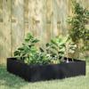 Xichuzi Black Raised Garden Bed 100 x 100 x 25 cm Steel, Pallet Frame, Raised Pond, Vegetable Bed, Balcony Herb Shelf, Flower Bed, Herb Spiral, Tomato Bed - 851031 view 1