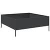 Xichuzi Black Raised Garden Bed 100 x 100 x 25 cm Steel, Pallet Frame, Raised Pond, Vegetable Bed, Balcony Herb Shelf, Flower Bed, Herb Spiral, Tomato Bed - 851031 view 2