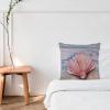 Soft 45.7 x 45.7 cm Nautical Ocean Throw Pillow Cover with Shells and Sea Creatures view 2