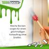 ToolSpace Round Paint Brush Set, 5-Piece, 30–50 mm, Natural Bristles, Beechwood Handles view 4