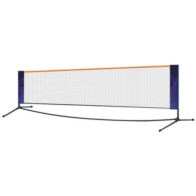 Portable Badminton Net Set with Volleyball and Tennis Net, Height-Adjustable and Foldable