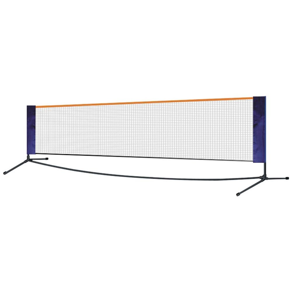 Portable Badminton Net Set with Volleyball and Tennis Net, Height-Adjustable and Foldable