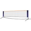 Portable Badminton Net Set with Volleyball and Tennis Net, Height-Adjustable and Foldable view 1