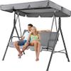 Outdoor Patio Swing Chair with Adjustable Canopy and Comfortable Seating view 1
