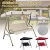 Outdoor Patio Swing Chair with Adjustable Canopy and Comfortable Seating view 3