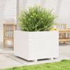Furniture Select-Garden White Planter 60 x 60 x 49.5 cm Solid Pine view 3