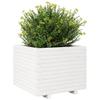 Furniture Select-Garden White Planter 60 x 60 x 49.5 cm Solid Pine view 4