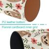 Metal Pen Holder with Pink Flowers and Sloth Design view 2