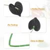 PATIKIL 13-Inch Artificial Anthurium Lily Flowers, 6-Pack, Black view 3