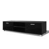 NQJIBUE Home Garden TV Stand, High-Gloss Black, 140 x 40.5 x 35 cm view 2