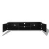 NQJIBUE Home Garden TV Stand, High-Gloss Black, 140 x 40.5 x 35 cm view 4