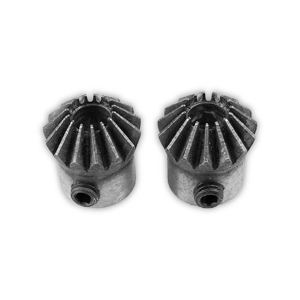 WUWMTUTCK 2-Piece 1M 20-Tooth Spiral Bevel Gear Set for Violent Model Car DIY Modification (6 mm, 6 pcs)