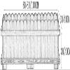 Wooden Plant Stand with Raised Vegetable Planter and Galvanized Container view 4
