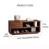 Wood Entryway Bench with Drawer and Storage Cabinet, White, 78.7 x 35.6 x 43.2 cm view 2