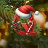 26 Alphabet Ornaments A-Z for Christmas Tree view 2