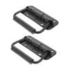 2-Pack Stainless Steel Spring-Loaded Folding Handles, Silver, for Toolboxes view 1