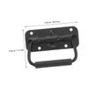 2-Pack Stainless Steel Spring-Loaded Folding Handles, Silver, for Toolboxes view 2