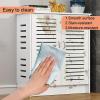 Wood Radiator Cover with Vertical Slat Design, 90 x 80 x 30 cm view 3