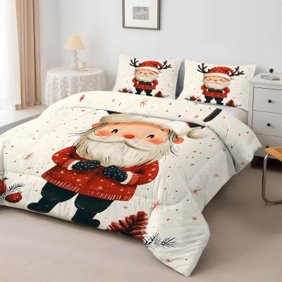 Santa 4-Season Quilt, 135 x 200 cm, Pinecone & Bell Design