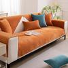 Upgraded Solid-Color Sofa Cover with 3 Cushion Covers view 1
