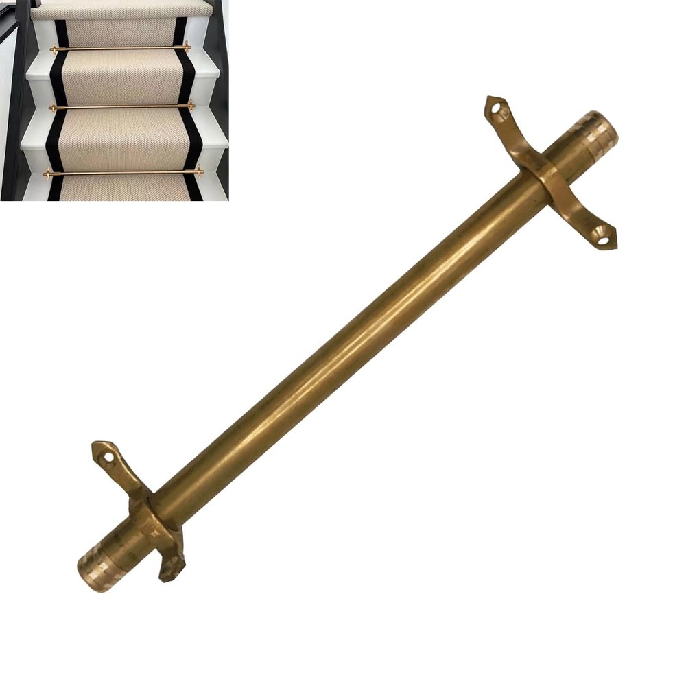Brass Stair Carpet Rods, 7-Piece Set, 90 cm (35 3/8 in)
