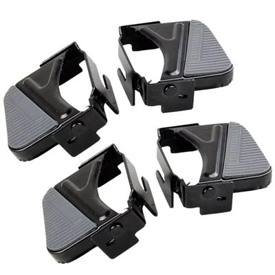 NULYLU 2-Piece Carbon Steel Bicycle Trick Pegs, Black Cylinder Pedals for Mountain Bikes