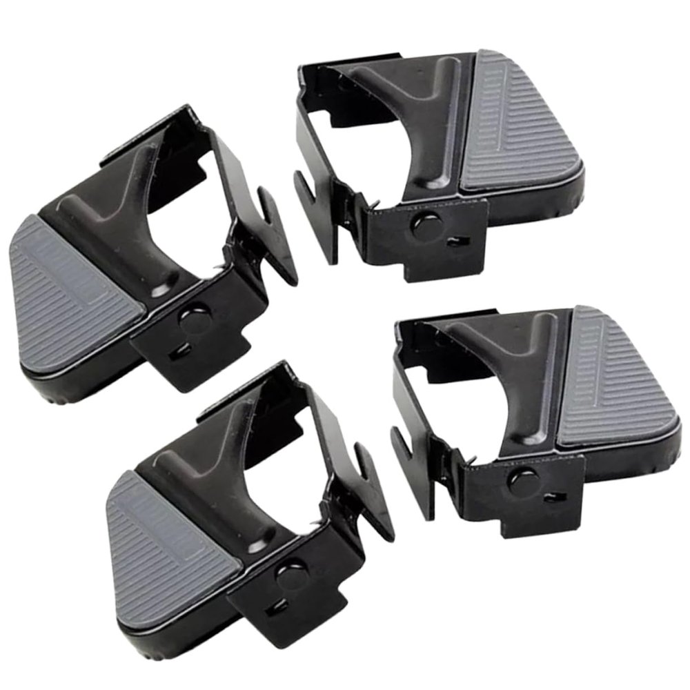 NULYLU 2-Piece Carbon Steel Bicycle Trick Pegs, Black Cylinder Pedals for Mountain Bikes