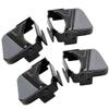 NULYLU 2-Piece Carbon Steel Bicycle Trick Pegs, Black Cylinder Pedals for Mountain Bikes view 1