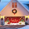 Allbestop Christmas Garage Door Banner, Large Holiday Decoration view 2