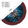 76.2 cm Red and Black Buffalo Plaid Christmas Tree Skirt, Rustic Holiday Decor view 4