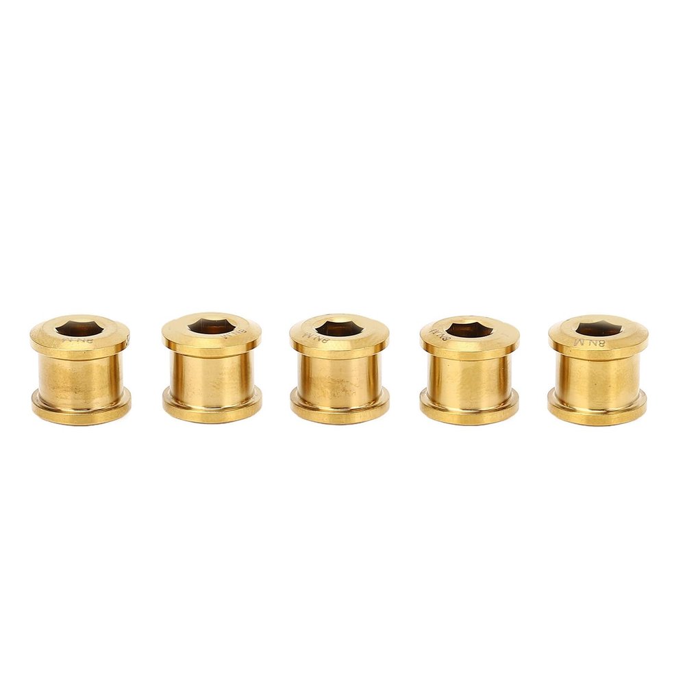 Tbest 6.5 mm Single Chainring Bolt Set, High-Strength Titanium Alloy, for Small-Wheel Bicycles