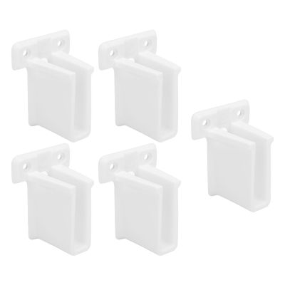 10-Piece ABS Wire Shelf End Bracket Set with Screws and Expansion Tubes