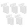 10-Piece ABS Wire Shelf End Bracket Set with Screws and Expansion Tubes view 2