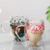 350 ml Double-Wall Glass Cup with Dried Flowers view 2