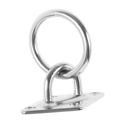 JECOMPRIS Stainless Steel O-Ring Mount with Round Tow Hook for Vehicles
