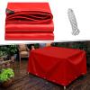 Waterproof Tarp with Eyelets, 1 x 3.4 m, 500 g/m², Red view 1
